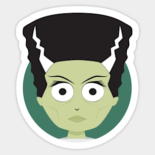 Little Bride of Frankenstein Sticker